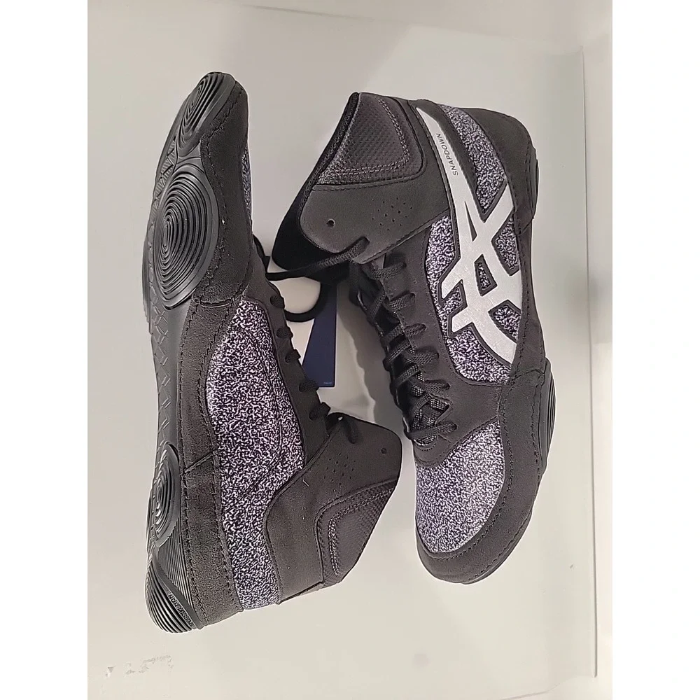 Asics Snapdown 2 Wrestling Shoes Mens Size‎ 12 black Silver
